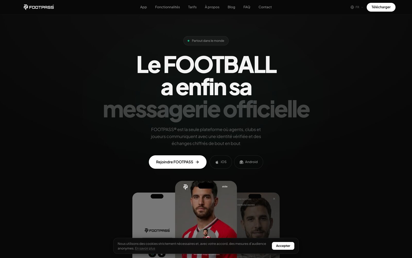 Site web Footpass, réalisation DMA Digital