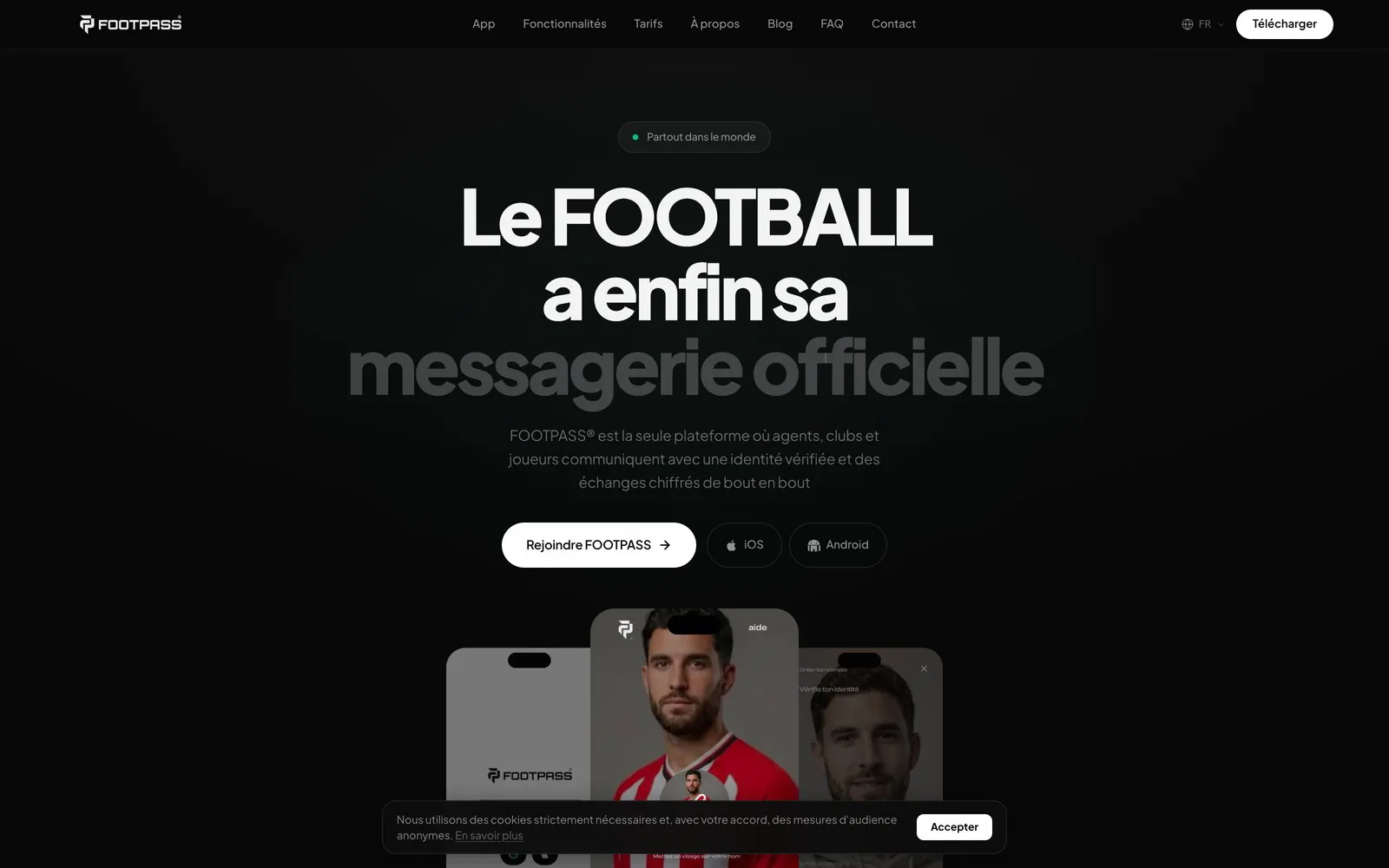 The Footpass website home page, designed by DMA Digital