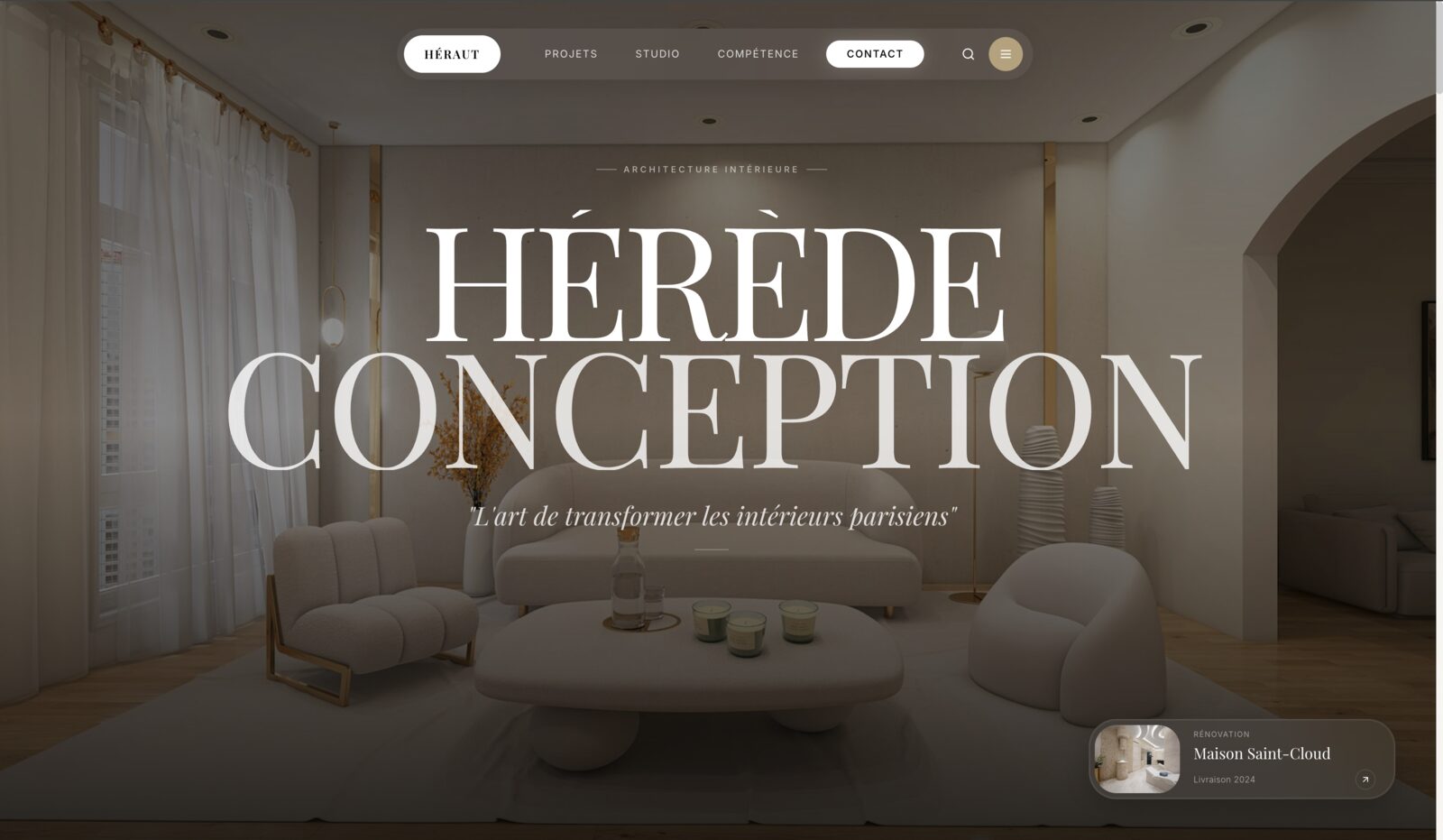 Site web Hérold, réalisation DMA Digital